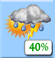 Chance Thunderstorms. Chance for Measurable Precipitation 40% Chance Thunderstorms. Chance for Measurable Precipitation 40%