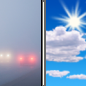 Thursday: Patchy Fog then Mostly Sunny