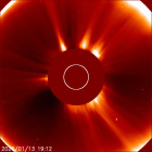 Latest LASCO C2 image of the Sun