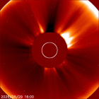 Latest LASCO C2 image of the Sun