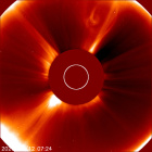 Latest LASCO C2 image of the Sun