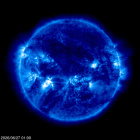 Click for time-lapse image of the sun