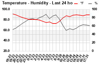 Temp/Humidity last 24 hours